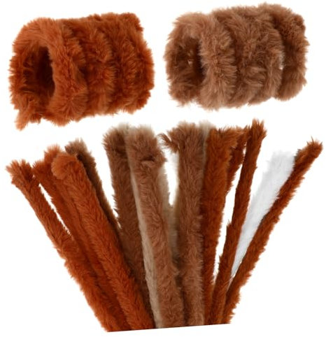 Warmhm 10stücke Teiliges Bunte Chenille-sticks Biegsame Flauschige Pfeifenreiniger Für Basteln Familienprojekte Vielseitige Farbige Bastelstäbe Robust Weich
