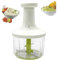 Manual Food Chopper, Vegetable Chopper Handheld Veggie Chopper Plastic Hand Pressed Onion Chopper for, Salad, Pesto, Hummus, Guacamole, Coleslaw, Indian Cooking