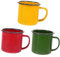 Mobestech 3piezas Tazas De Esmalte Retro Para Niño Niña Tazas De Agua Multifuncionales Diseño Clásico Antideslizante Saludables Y Duraderas Para Uso Diario