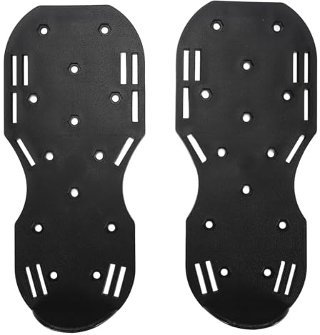 Fockety Scarpe di Aerazione Del Prato, 4,2 Cm Auto-Livellanti Scarpe di Aerazione Dell'erba PP Ferro Robusto Durehole Cadile Montare a Spillo Sandali di con la Chiahiave