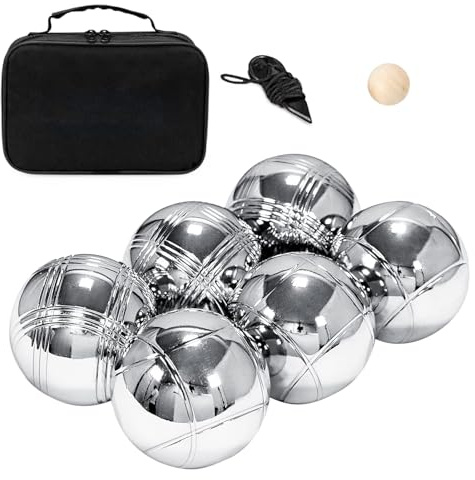 Bowls Game Set with Carry Bag, Multi-purpose and Fun Toy with Rolling Balls, for Family Garden Holiday Outdoor Activities and Picnic