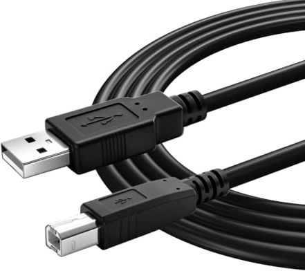 Superer 5M/16Ft USB Druckerkabel, USB A auf B Drucker Kabel | Kompatibel mit HP, Canon, Epson, Dell, für Samsung, Brother, Lexmark, Xerox, Pixma Stromkabel Netzkabel Charger Cord