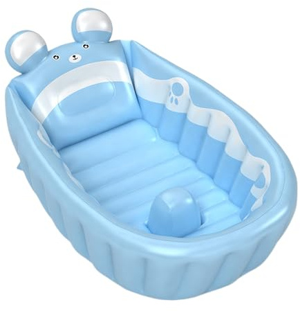 Vasca Da Bagno Gonfiabile Per Bambini, Con Prova Di Perdite Addensata, 1 Pezzo, Vasca Da Bagno Portatile Per Bambini, Piscina Gonfiabile, Superficie Morbida Antiscivolo, Per Doccia Domestica Per Uso O