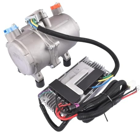 Compresseur de climatisation électrique 12 V Compatible Pour les cabines de camping-cars, camions et fourgons ES18CC012