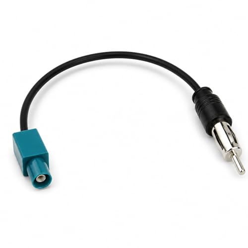 1 Pcs Adaptateur Antenne Autoradio Fakra Z vers Din, Câble Coaxial 15 cm, pour Autoradio Après-Vente, Compatible pour VW BMW Renault, Antenne Radio Voiture pour Lecteurs CD Multimédia