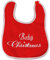 alles-meine.de GmbH Babylätzchen/Spucktuch - Baby Christmas - Weihnachten - aus weichem Filz Stoff - mit Klettverschluß - Weihnachts-Lätzchen - erstes Baby´s Jungen Mädchen..