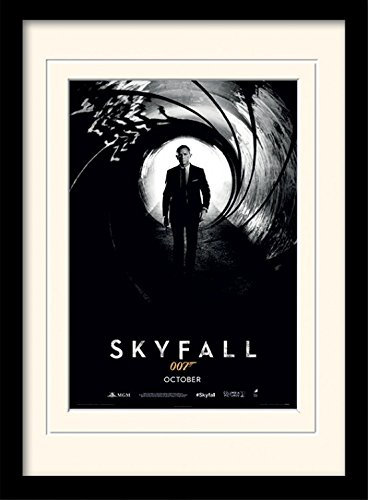 1art1 James Bond 007 Poster Skyfall Teaser Gerahmtes Bild Mit Edlem Passepartout | Wand-Bilder | Im Bilderrahmen 40x30 cm