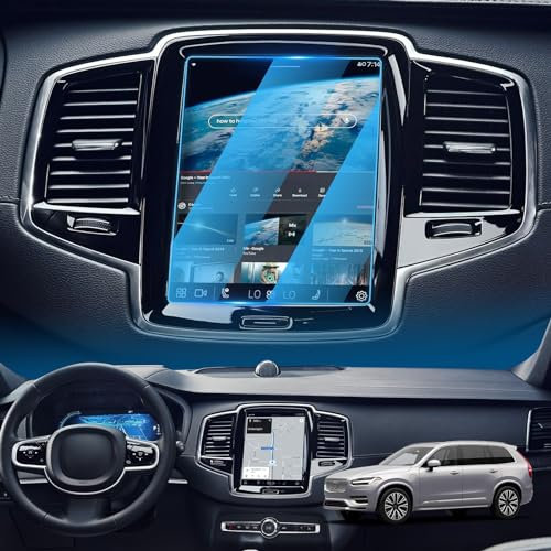 LFOTPP für Volvo S90 V90 XC90 8,7 Zoll Navigation Schutzfolie - 9H Kratzfest Anti-Fingerprint HD Displayschutzfolie GPS Navi Folie