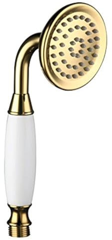 Skybath Shower Head Traditional Victorian Style Handheld Shower Sprayer Metal Brass Golden