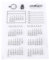 Silikonstempel Kalender, Stamp Alphabet Transparent Silikon Stempel Siegel, Monatsstempel für Scrapbooking Fotoalbum Kalender Weihnachten 16 x 11 cm