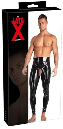 Late X, Herren Latex Leggings, Small
