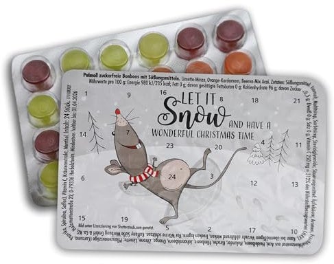 Kleinster Adventskalender der Welt - Let it snow - Pulmoll - Bei Kauf von 3 Kalendern gibt's den 4. gratis