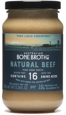 Australian Beef Bone Broth Concentrate- Natural Beef Instant Bone Broth Beverage - Gluten & Dairy Free - Great for Soups, Stock, Broth Beverage drink.