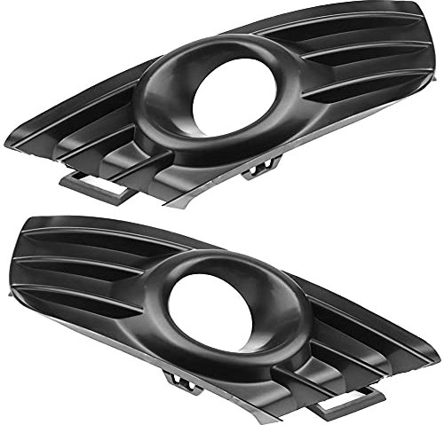 NIMOA Rejilla de la Luz Antiniebla Delantera, 2PCS Vehículo Cubiertas de la Lámpara del Coche Derecha e Izquierda for Protección Compatible con Citroen C4