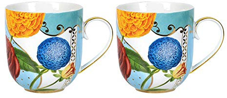 AUTRES Pip Studio, Set mit 2 Tassen, Royal Flowers, 260 ml