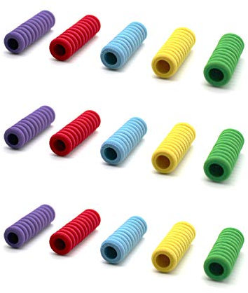 YFaith 40 Stück Stiftgriffe Schaumstoff,Rutschfeste Stiftgriffe,Ergonomische Stiftehalter,Schreibhilfen,Komfort Handschreibgriff für Kinder Studenten Erwachsene(Mehrfarbig)