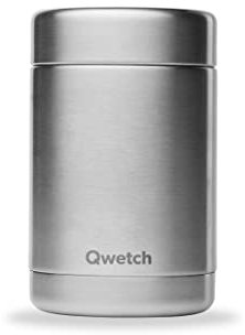 QWETCH - Boite Repas Nomade Isotherme - Inox 340ml - Boite Alimentaire - 5h Chaud et 7h Froid - Sans BPA & Étanche - Lunch Box pour bureau, voyage, pique-nique