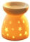 HERCHR Aromalampe, Duftlampe aus Keramik Keramik Teelicht Kerzenhalter, ätherische Ölbrenner Wachswärmer Duftlampe Home Romantische Dekoration Weiß(Sterne)