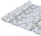 Wachstuchtischdecke abwaschbar Garten Tischdecke Wachstuch Rund Oval Eckig Indoor Outdoor Blätter Silber Grün 500x140cm