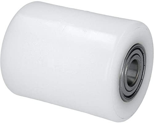 WIKO Hubwagen Rollen Polyamid Rolle 80x100 mm Laufrollen mit Kugellager Hubwagen Räder Nylon Paletten Fixierer Rad Palettenrollen 700 kg (20 mm (Achsloch))