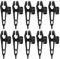 Blantye 10 Stück Outdoor Kunststoff Zelt Clips Schnalle Markise Plane Befestigungsklemme Camping Zubehör Schwarz