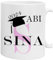 Abitur Geschenk-Idee für Abiturienten Mädchen 2025 - Tasse mit Namen personalisiert - bestandenes Abi Prüfung Sohn Tochter (Rosa)