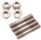 Kit de Goujons,iSpchen 4pcs Goujons D'Échappement M8X1.25 42mm Boulons à Goujons pour Collecteur d'échappement Kit D'écrou Goujon Système D'échappement Vis du Collecteur pour T25 T28
