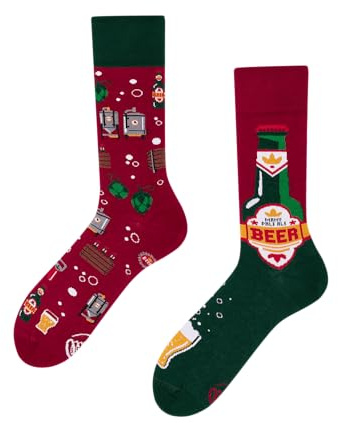 Many Mornings - Many Pale Ale/Beer IPA - Mismatched Socken - Bier- Flaschen, Faß, Flaschenöfnner (43-46)