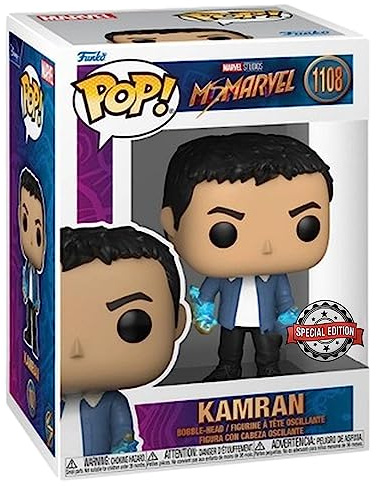 Funko Pop! Marvel: Ms. Marvel - Special Edition - Kamran #1108 - Collectible Figure, Multicolor