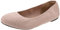 Amazon Essentials Women's Knit Ballet Flat, Sand, 8 UK