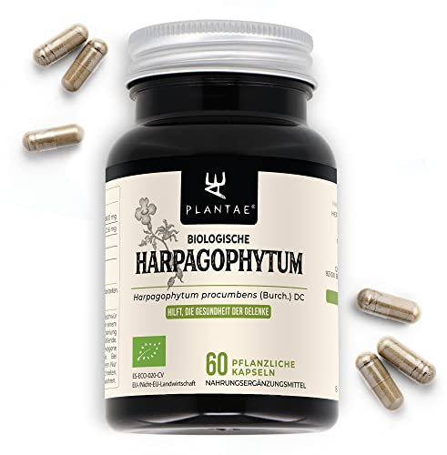 Biologische Teufelskralle * Plantae * 60 pflanzliche Kapseln * Natürlicher Entzündungshemmer + Gelenkgesundheit + Verdauungssystem *