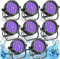 PUZILOZA 8PCS Wasserdichtes LED Par RGBWA+UV 6IN1 LED, 18 LED Par Scheinwerfer mit DMX 6/10CH Stroboskop Disco Lichteffekte, Bühnenlicht Strahler für Bar, Kirchen, Club, Konzert, Party im Freien