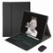 Custodia con Tastiera per Samsung Galaxy Tab S9FE/S9/S8/S7/A7/A8/A9 con Supporto per S Pen, 7 Colori Retroilluminati Slim Stand Cover Tastiera Wireless Staccabile,Nero,S9 Fe+ 12.4