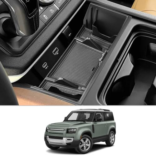 CDEFG Compatible with Land Rover Defender 90 110 130 2023 2024 Centre Console Organiser Storage Box Glove Box Defender 90 110 130 2024 Accessories
