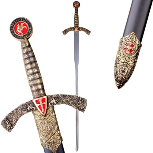 Una Meravigliosa Spada Vera Spada Templare Come Decorazione o Come Regalo SW-374