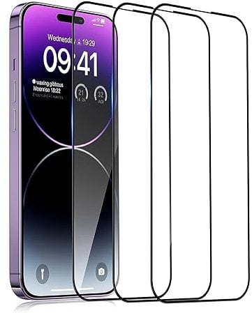3 Pack Screen Protector for iPhone 7, Full Coverage 9H Hardness Tempered Glass Film for iPhone 7 - Bubble Free, Ultra Resistant, Case Friendly