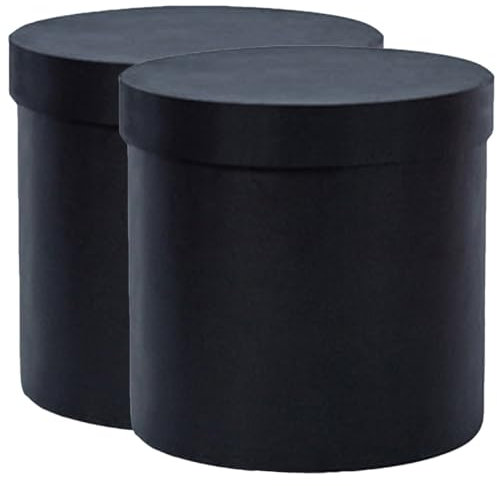 Zerodeko 2stücke Runde Blumenboxen Für Hochzeiten Geburtstage Und Verlobungen Elegante Geschenkverpackung Für Kreative Blumenarrangements Für Innen Und Außenbereich