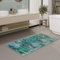 Badezimmerteppich von WECONhome waschbar und rutschfest im Vintage-Stil für EIN modernes, stilvolles Bad – Beach Front (70 x 120 cm, grün)