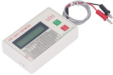 Tester per Condensatori ESR Modello: 2501C, E S Funzione di Spegnimento Intelligente Misuratore di capacità ABS R Tester Portatile Leggero Ad Alta Precisione