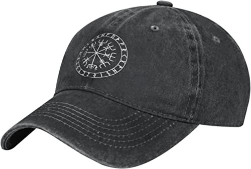 GTDEALS Unisex Cowboy Baseball Cap Island Vegvisir Verstellbare Trucker Cap Baseball Cap, Parent, One size