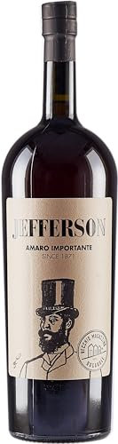 Jefferson Amaro Importante, 1500 ml, Amaro con Note Agrumate ed Erbacee, Ideale con Bitter e Vermouth, Botaniche Selezionate e Raccolte a Mano, Jefferson Amaro Calabrese, Idea Regalo, 30% Vol.