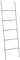 Gedy KENTA Toallero Escalera, Blanco Mate-Natural, Bambú y Metal, 45 x 2,1 x 161