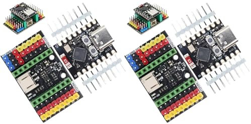 TECNOULAB 2 Sätze ESP32-C3 Entwicklungsboard und Erweiterungsboard ESP32 Supermini WiFi BT