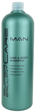 Super Brillant Care Man Hair & Body Shampoo 1000ml HairHaus