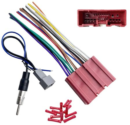 24Pin Car Radio Wiring Harness for Mazda with Radio Antenna Adapter Aftermarket Car Stereo Wiring Harness Connector for Mazda 2 3 4 5 6 CX-3 CX-5 CX-7 CX-9 Millenia Miata MPV Tribute Radio Harness