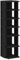 vidaXL Schuhschrank Schwarz Eichen-Optik 25x27x102 cm Holzwerkstoff