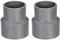 TOP-VIGOR Lot De 2 Raccords Réducteurs PVC DWV 50mm x 63mm Adaptateur De Tuyau Pour Réduction De Diamètre, Connexion Étanche Pour Systèmes D'Eau Potable Et Construction, Gris