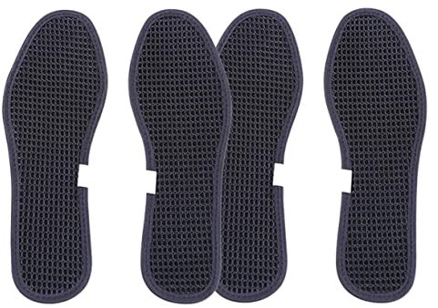 FONDOTIN 2paare Bambuskohle Einlegesohlen Für Sportschuhe Atmungsaktive Fußpolsterung Schwarz Geruchsneutralisierend Und Bequem Für Sport Und Alltag