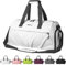 DBPBToU Sporttasche Damen Herren Hartes Material, Reisetasche mit Schuhfach Zwei Belüftungslöchern und Nassfach, wasserdichte Weekender Bag, Gym Bag/Schwimmtasche/Saunatasche (Perlweiss)