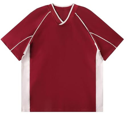 Mens Casual Slim Fit Basic Henley Short/Long Sleeve Fashion T-Shirt Fancy Dress Party Beach Holiday Blouse Japanese Aesthetic Clothes （S Wine